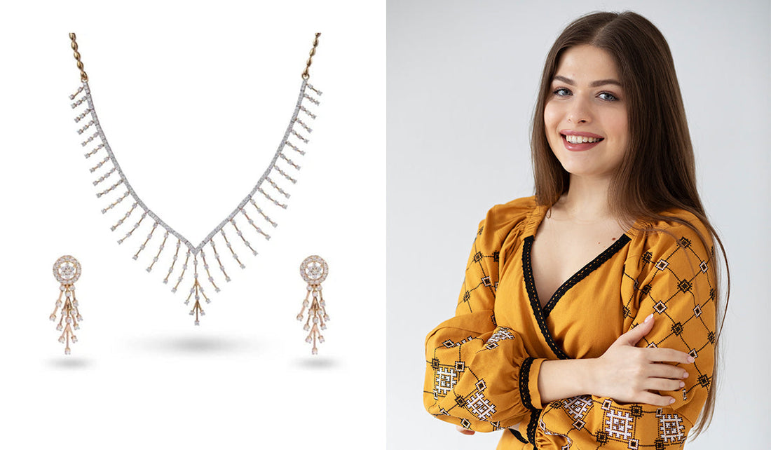 necklaces for v neck dress