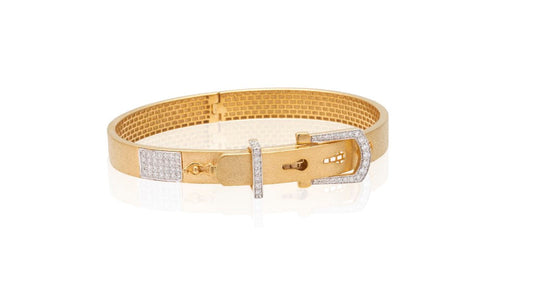 Buckled Diamond Kada
