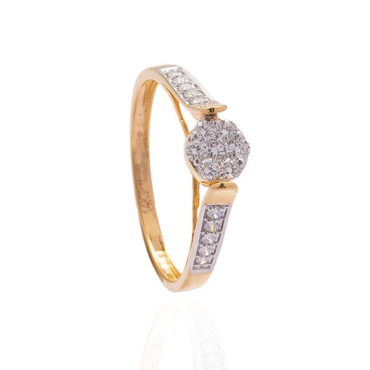 Radiant Crest Diamond Ring