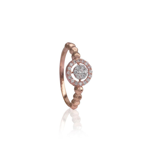 Bloom Radiance Halo Diamond Ring
