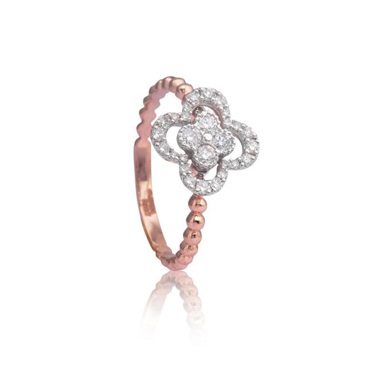 Floral Radiance Statement Diamond Ring