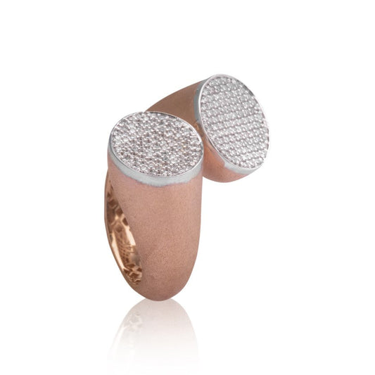 Duo Spark Sculpted Diamond Ring