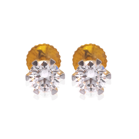 Crown Solitaire Diamond Stud