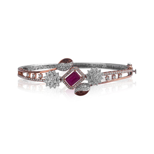 Fuchsia Ruby Diamond Kada