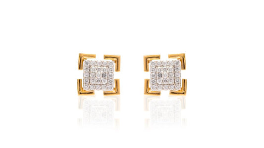Fractal Diamond Stud