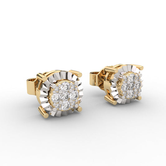 Sun Halo Stud Earrings