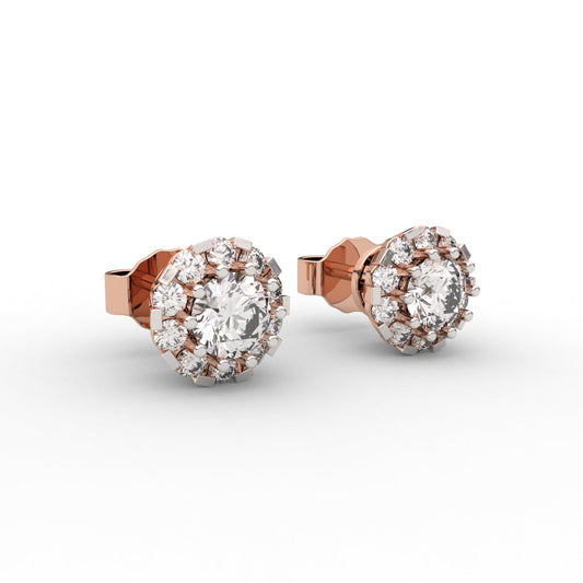 Attractive Round Diamond Studs