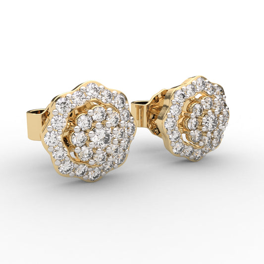 Daisy Bloom Diamond Earring