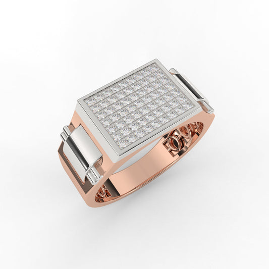 Two-Tone Diamond Power Ring