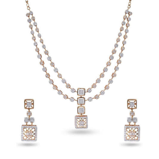Geode Glory Diamond Necklace Set