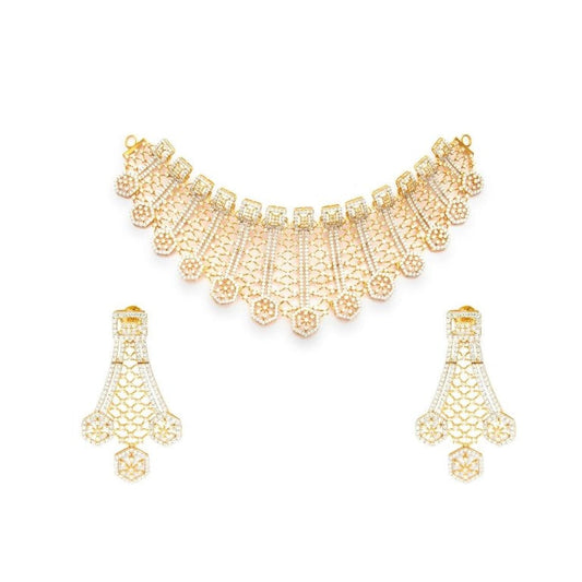Golden Grace Diamond Wedding Set