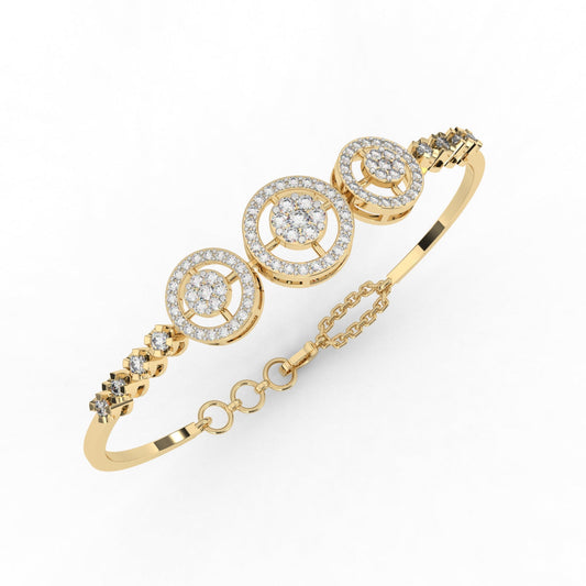 Elegant Trio Diamond Kada