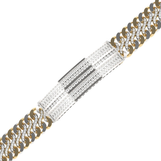 Amazing Cuban Belt Diamond Bracelet