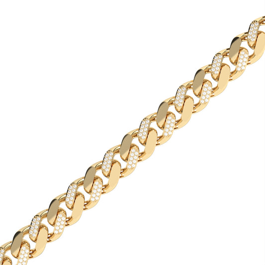 Cuban Chain Diamond Bracelet For Men