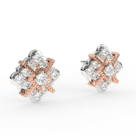 Crossover Charm Sparkle Stud