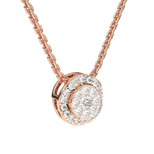 Cluster Halo Pendant Chain