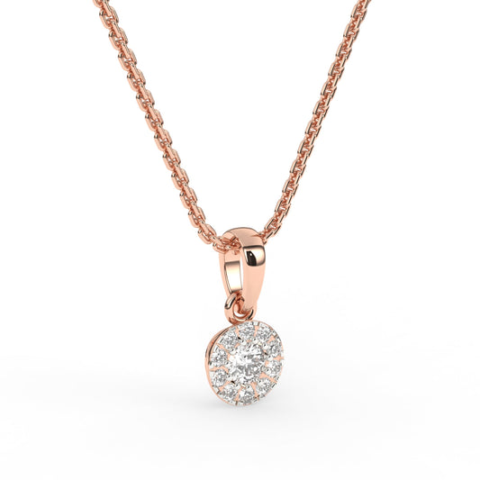 Elegant Round Diamond Pendant