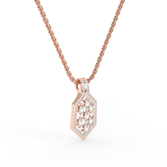 Luxe Lattice Diamond Pendant