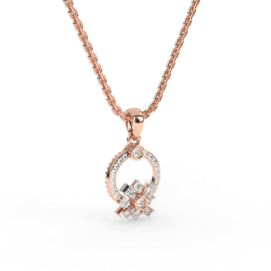 Lavish Tapered Baguette Diamond Pendant