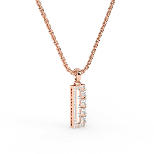 Minimalist Vertical Bar Pendant