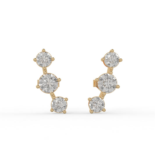 Stellar Rise Diamond Earring