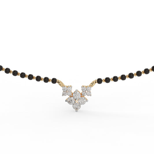 Stellar Glow diamond Mangalsutra Pendant