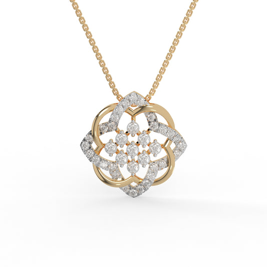 Celestial Bloom Diamond Pendant
