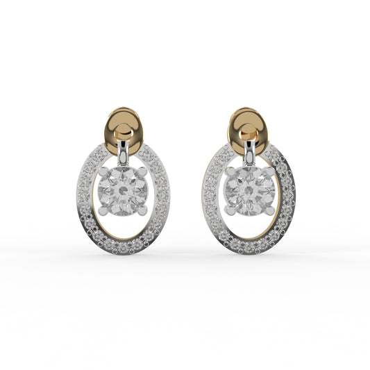 Diamond Aura Drops Earring