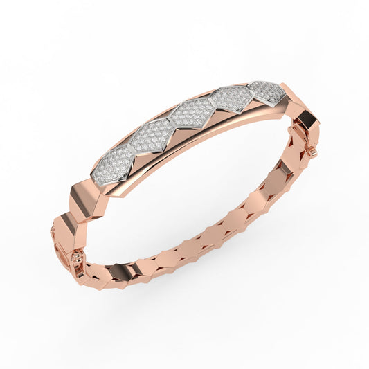 Glamorous Wave Diamond Kada