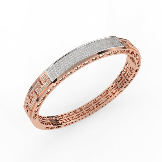 Impressive Diamond Gents Kada