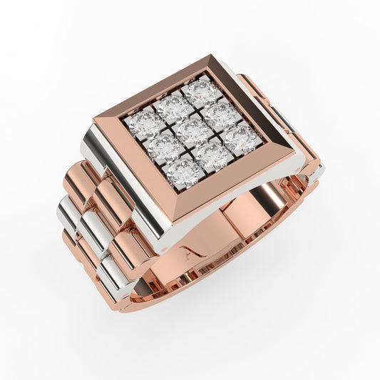 Elegant Round Diamond Ring