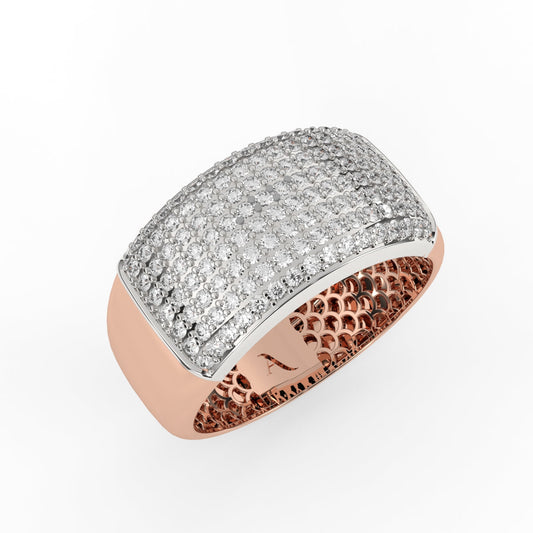 Unique Dome Diamond Ring