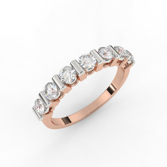 Classic Gold Half Eternity Band