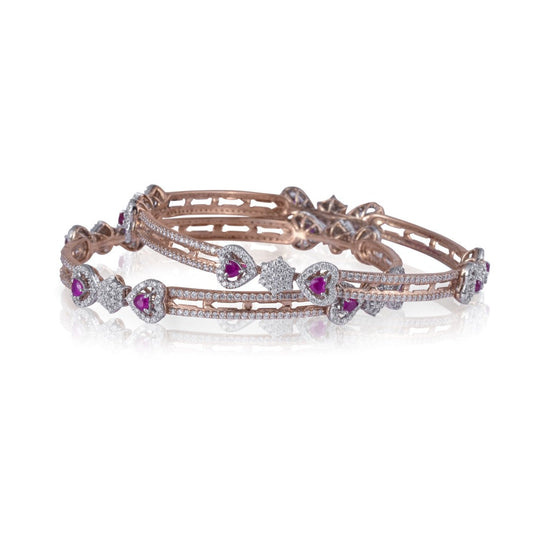 Love Unbound Ruby Diamond Bangle