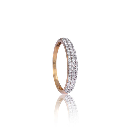 Sentient Stripe Diamond Ring
