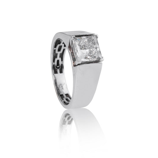 Crownstone Square Diamond Ring