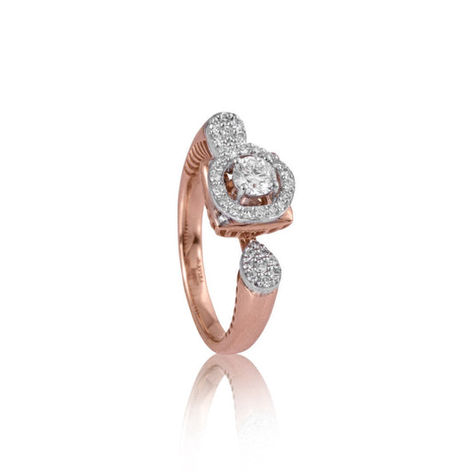 Diamond Bloom Gold Ring