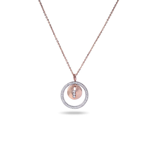 Delicate Circle Diamond Pendant
