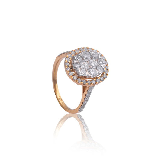 Bloom Halo Diamond Ring