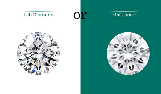 lab grown vs moissanite diamond