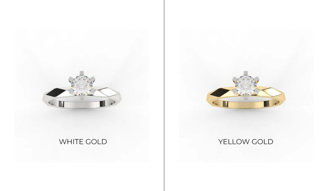 white vs yellow gold