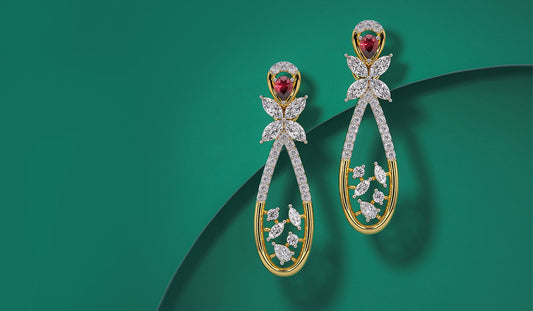 clean lab grown diamond earrings