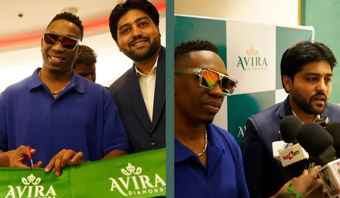 Dwayne Bravo Lights Up Avira Diamonds' Grand 3rd Store Opening in Chennai