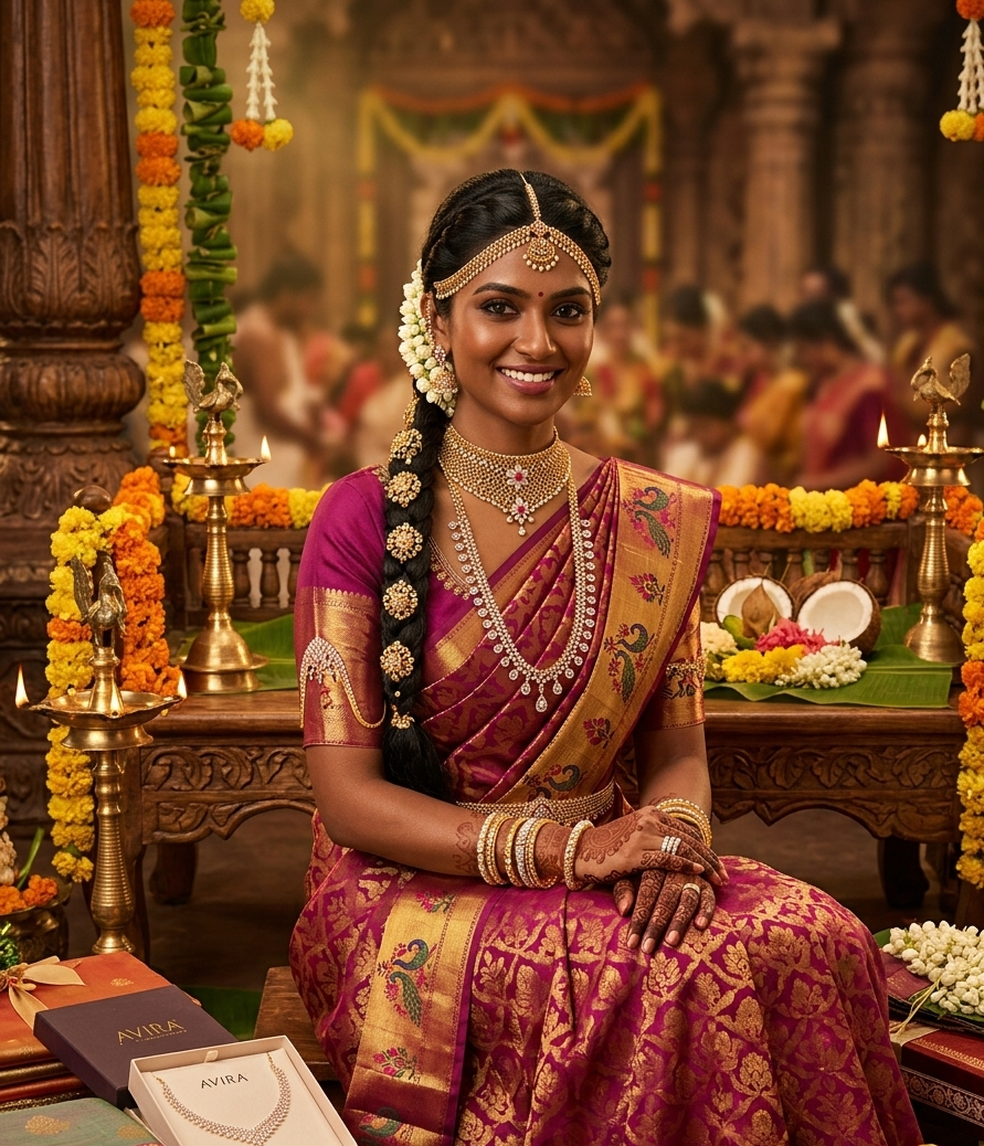 South Indian Bridal & Everyday Diamond Jewellery Guide: Styling, Thali Chains & Gifting
