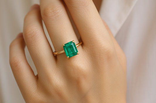 finger to wear an emerald ring for women
