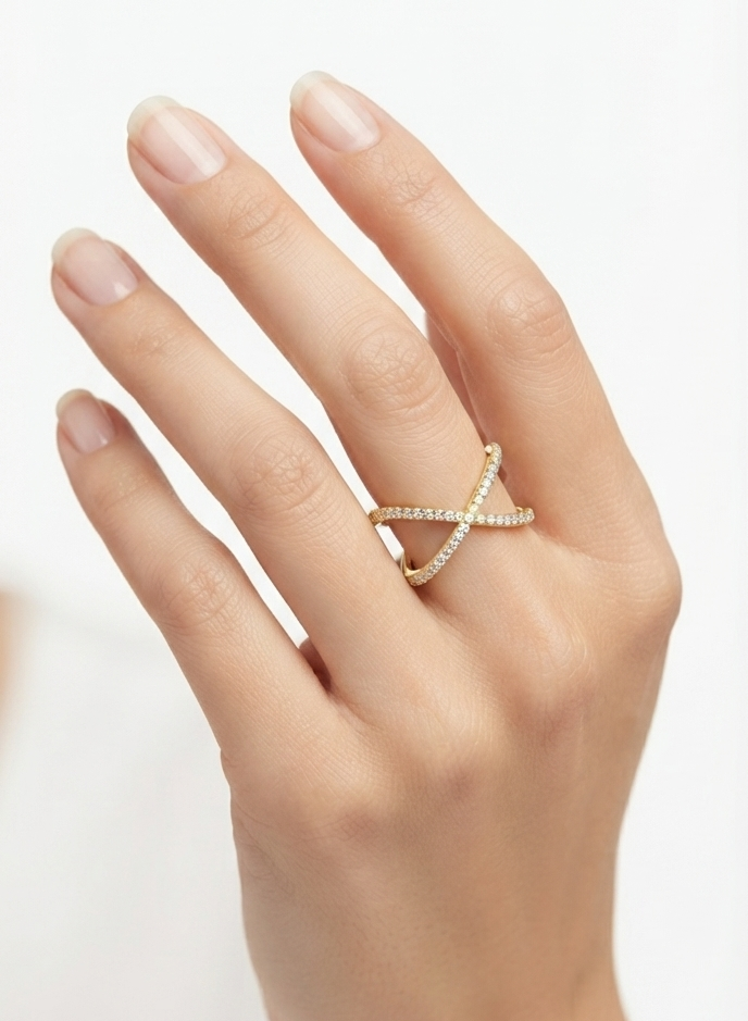 Infinity Cross Pavé
