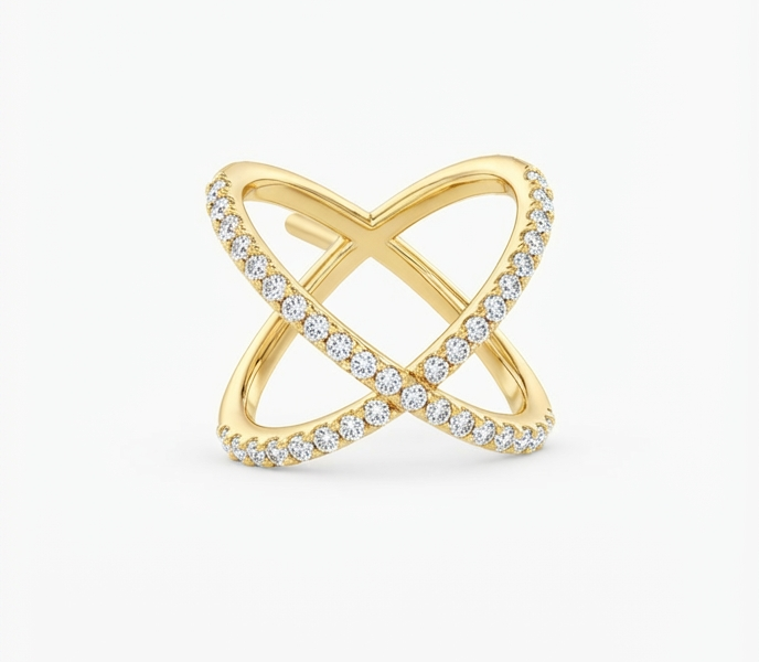 Infinity Cross Pavé