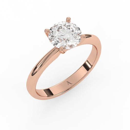 Everyday solitaire ring