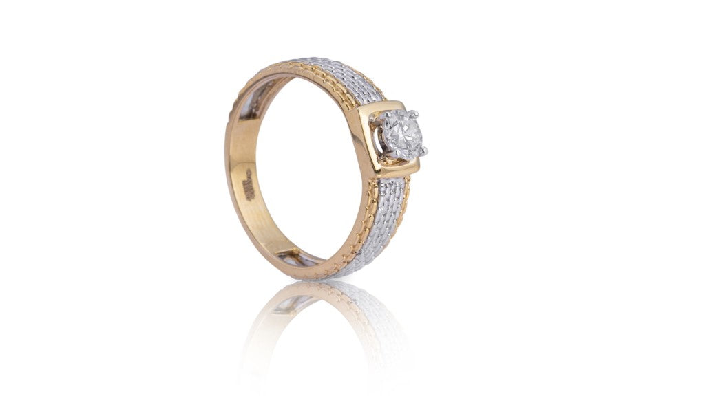 Half Eternity Diamond Couple Rings