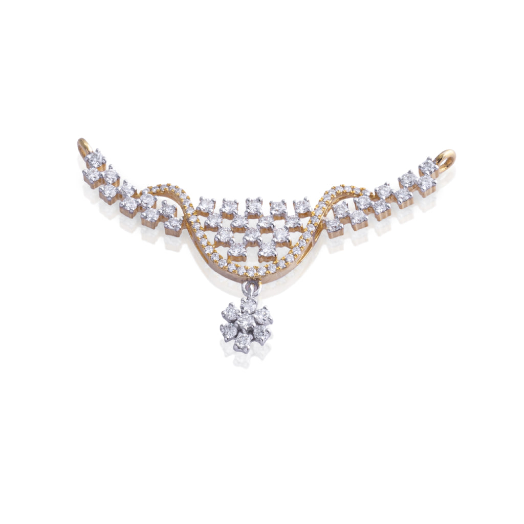 Star Bridge Diamond Pendant Earring Set